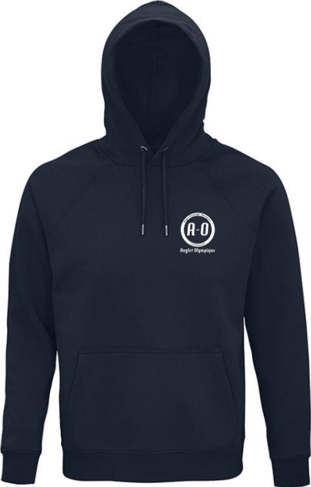 Devant du sweat officiel Anglet Olympique Natation