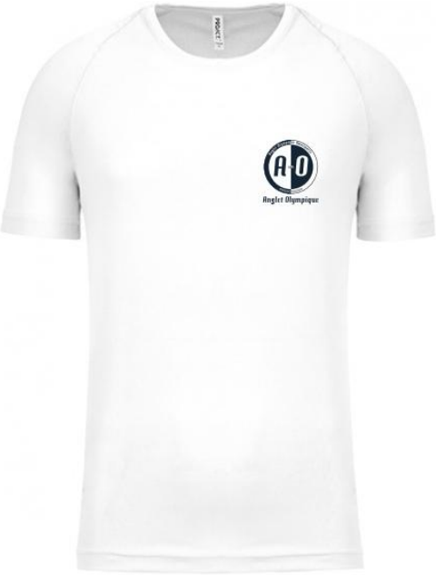 Devant du tee-shirt officiel Anglet Olympique Natation